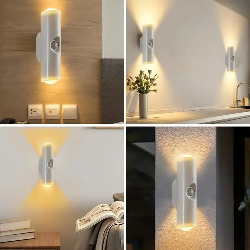 Up & Down Lit Hill Shape Sensor LED Wall Lights